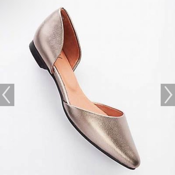 JJILL golden brown metallic tone d’orsay style with flat heels - Picture 5 of 5